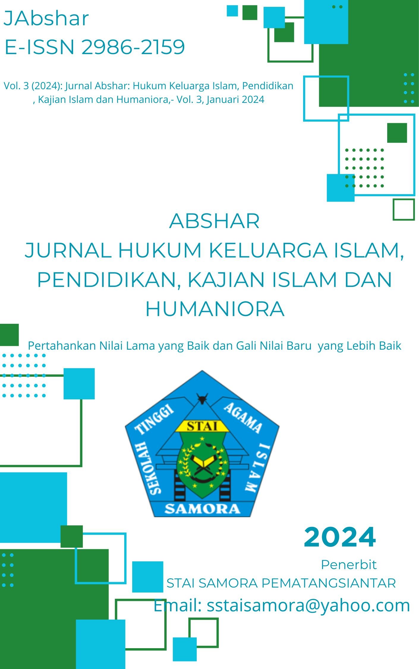Jurnal Abhsar: Hukum Keluarga Islam, Pendidikan, Kajian Islam dan Humaniora, Januari 2024