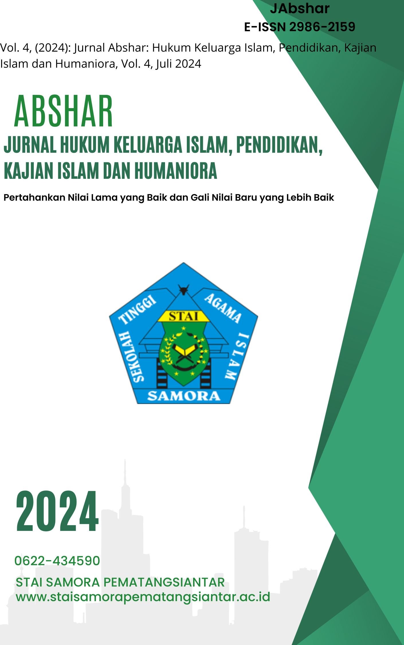 Jurnal Abhsar: Hukum Keluarga Islam, Pendidikan, Kajian Islam dan Humaniora